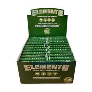 ELEMENTS CONNOISSEUR - KS SLIM + TIPS BOX/24 - 32 LEAVES
